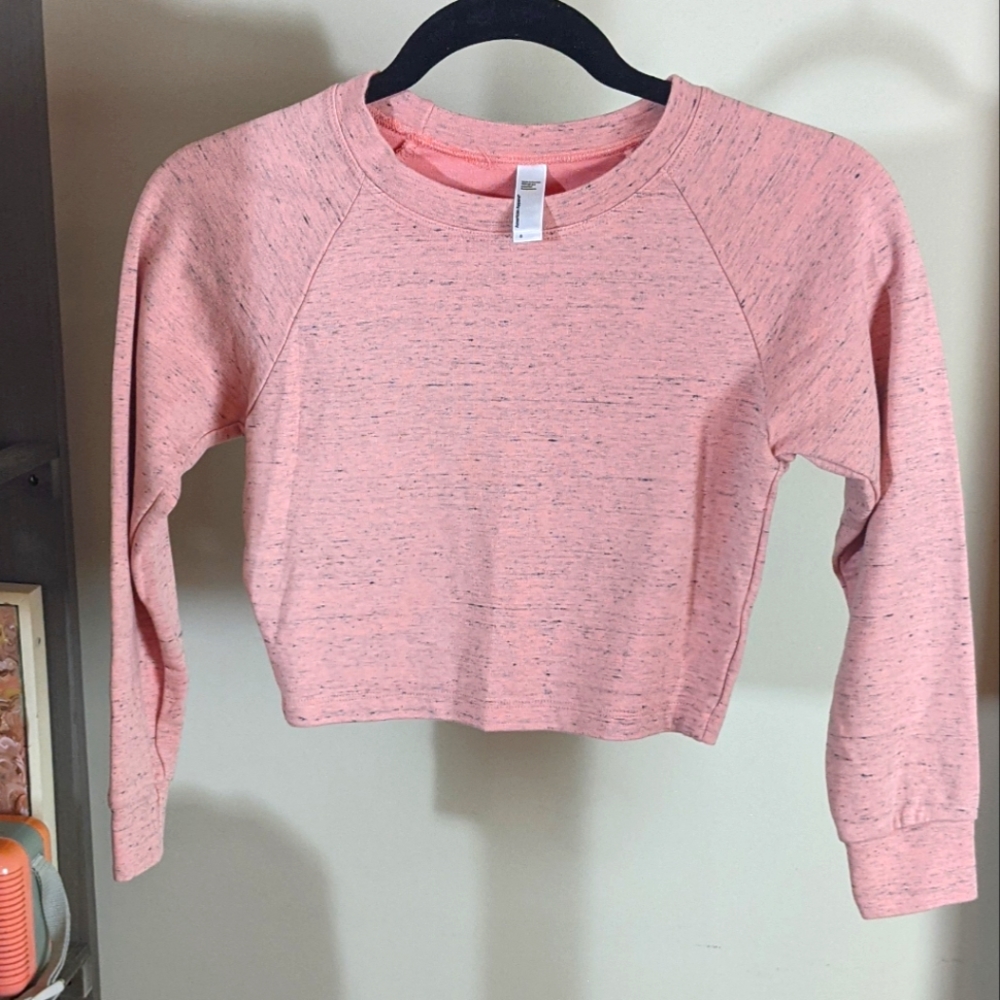 American apparel long sleeve cropped top